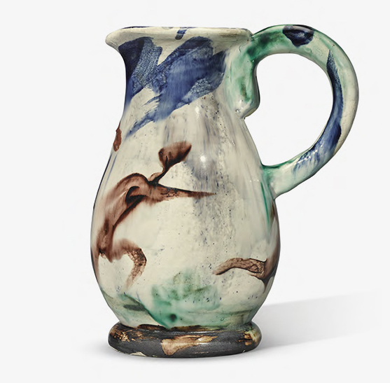 Pablo Picasso ceramics TROIS COUREURS ESTOMPÉS